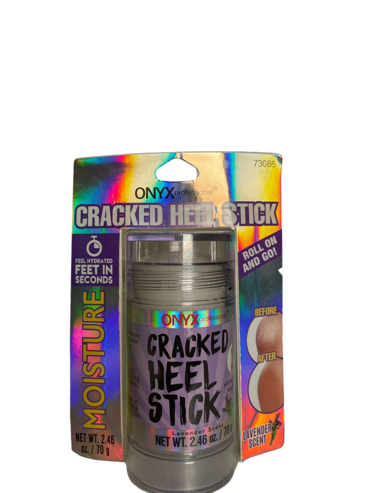 Onyx Professional Cracked Heel Stick – Hidratante para Talones Agrietados con Aroma Lavanda (70 g)