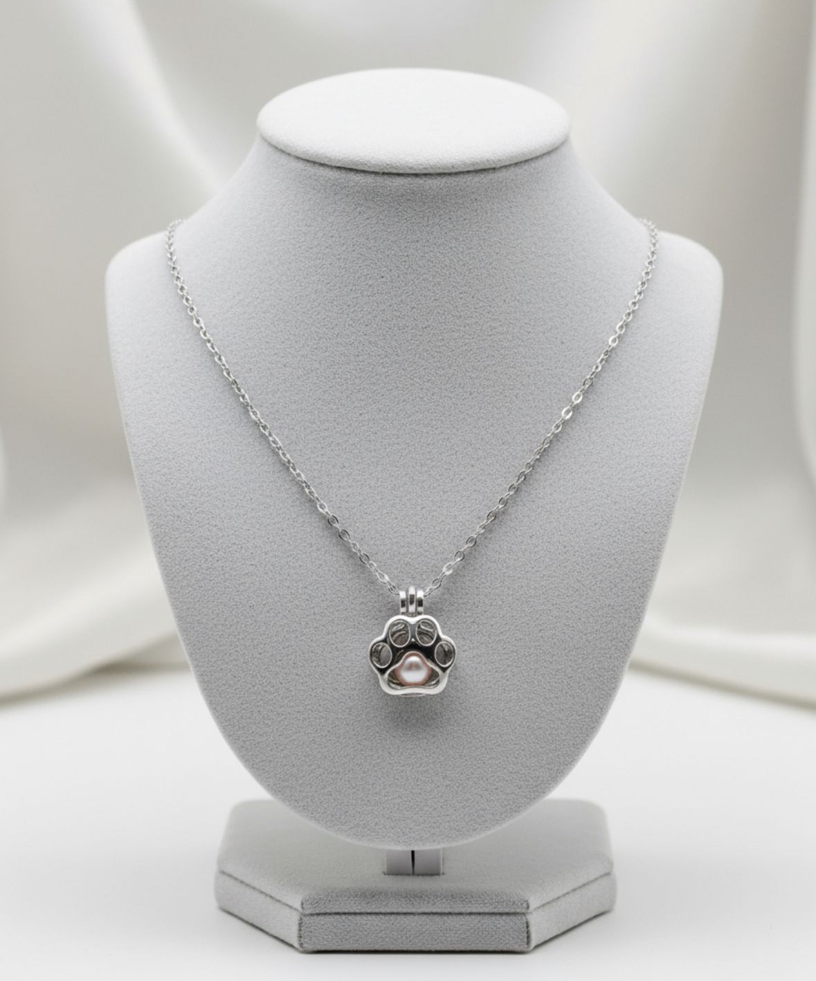 Collar de Huellita con Perla Natural Kit de Ostra para Abrir Regalo Perfecto Pet Lover